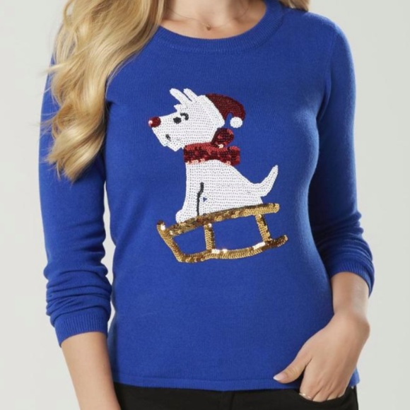 size XL, bust up to 44” inches, dog on sled 🛷, new condition - Picture 1 of 4